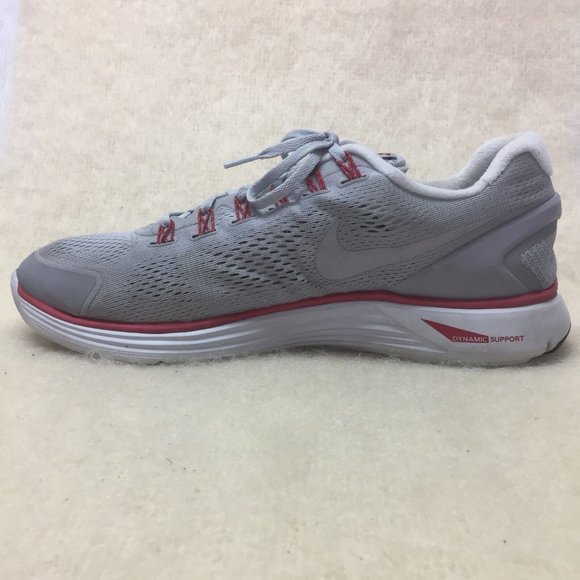 Nike Lunarglide 4 Mens 524977-005 Athletic Running Shoes US 14 US Gray w/ red - Picture 10 of 12